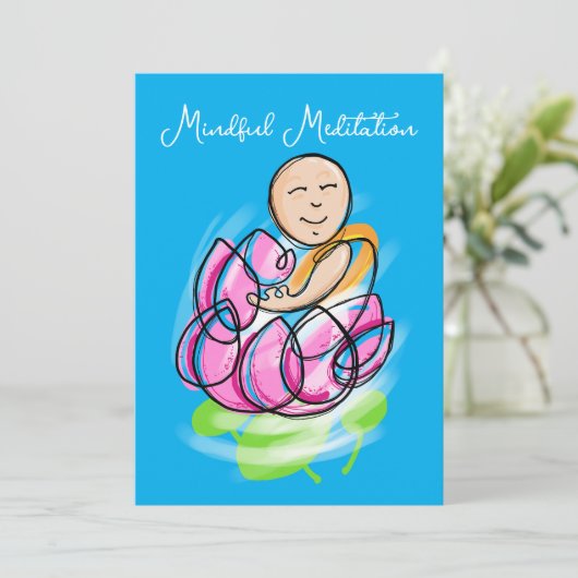 禅蓮華の僧侶 瞑想 招待状 (スタンド正面)