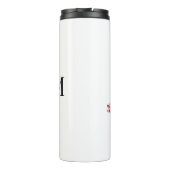 禅蓮華漢字中国の書モノグラム タンブラー (裏面)