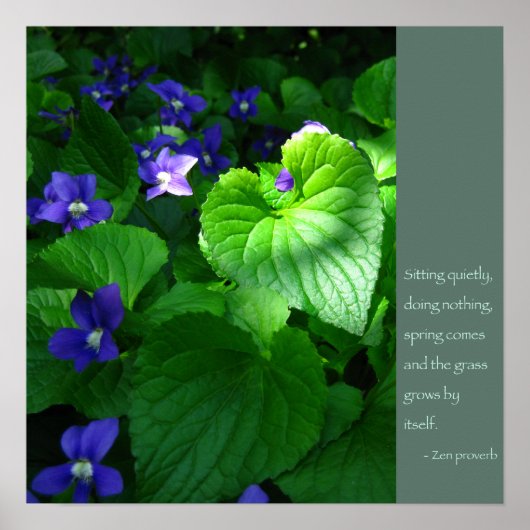禅諺引用文ポスター ポスター (正面)