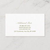 禅銀杏支はっきりした店の目を引く自然 名刺 (裏面)