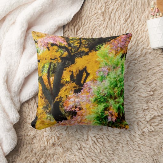 禅鮮やか園 クッション (ブランケット)