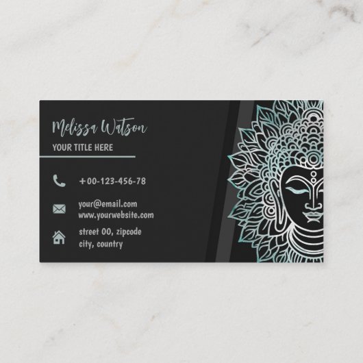 禅黒仏ヨガミニマルスタジオ 名刺 (裏面)