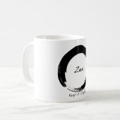 禅: それをシンプル保って下さい コーヒーマグカップ (正面左)