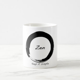 禅: それをシンプル保って下さい コーヒーマグカップ