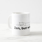 禅、でもツメあり - マグカップ (正面左)