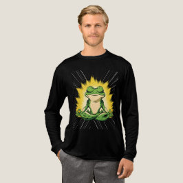 禅 フクロガエル 瞑想 スーパーサイヤ人 グロー アート トライブレンドＴシャツ