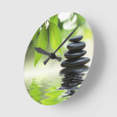 禅 ラウンド壁時計 (傾斜)