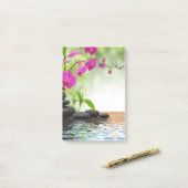 禅,平和,ピンクのラン,美しい,スパ,癒し,ヨガ,c ポストイット (デスク上)