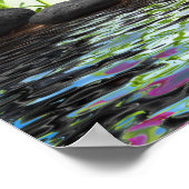 禅,平和,ピンクの蘭,美しい,スパ,癒し,ヨガ,c ポスター (角)