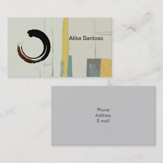 禅-水彩 名刺 (正面/裏面)