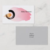 禅 – 水彩 名刺 (正面/裏面)