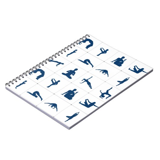 禅&瞑想スパイラルジャーナルのヨガの位置づけ ノートブック (左側)