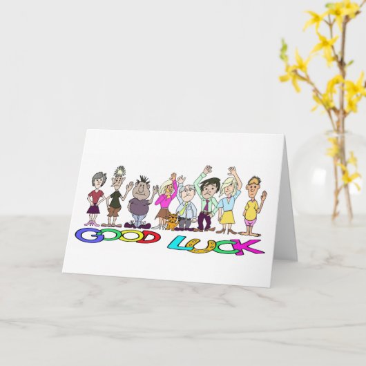 福おもしろい運 カード (黄色い花)