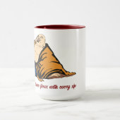 福が一口一口に流れ込む仏 マグカップ (中央)