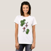 福と平和 女性用ライトシャツ Tシャツ (正面フル)