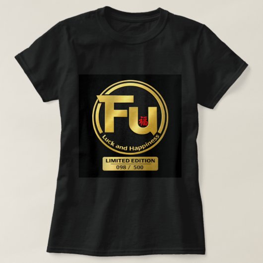 福と幸せ 0046291 Tシャツ (デザイン正面)