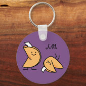 福のクッキーのサクサク中国のした甘いデザートラッキー キーホルダー (正面)