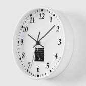 福の角字 壁時計 (傾斜)