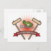 福カネ餅つきポストカード ポストカード (正面/裏面)