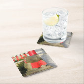 福ケル福かえる赤よだかけつきフォーチュンカエル ペーパーコースター (インサイチュ)