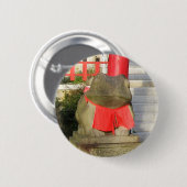 福ケル福かえる赤よだかけつきフォーチュンカエル 缶バッジ (正面&裏面)