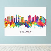 福岡ジャパン・スカイライン キャンバスプリント (インサイチュ (ウッドフロア))