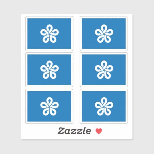 福岡県国旗 シール (シート)