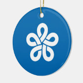 福岡県国旗 セラミックオーナメント (左)