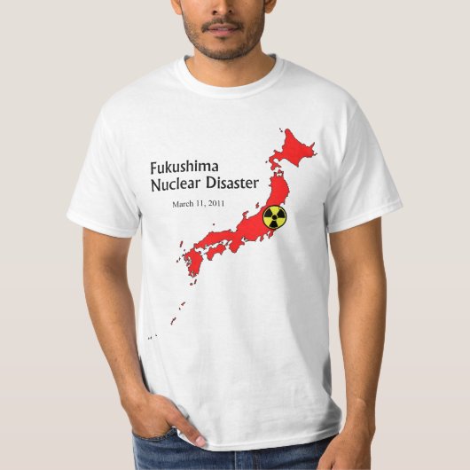 福島の核による惨事 Tシャツ (正面)