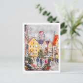 福泉ドイツ有名な旅行場水彩 ポストカード (スタンド正面)