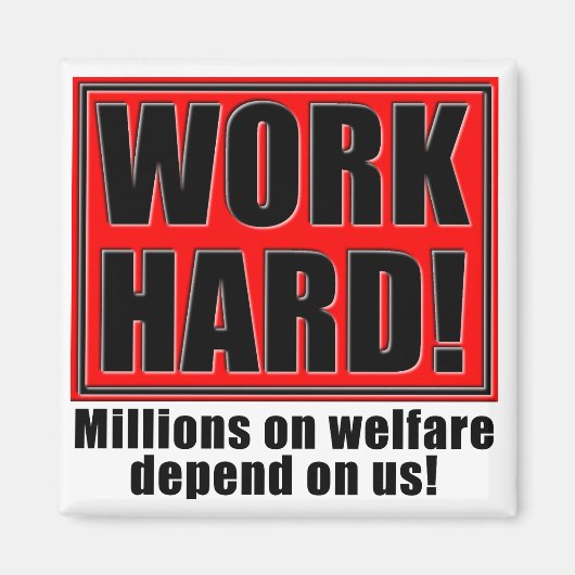 福祉のための作業懸命 マグネット (正面)