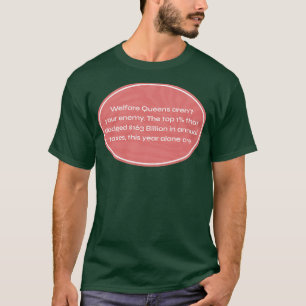 福祉クイーンズは存在しない税金持ち Tシャツ