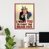 福祉州に抵抗する ポスター (ホームオフィス)