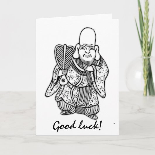 福禄寿福禄寿ラッキーゴッドオリジナルスケッチ カード (正面)