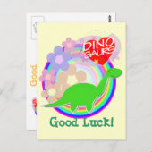 福花恐竜絵はがき ポストカード (正面/裏面)