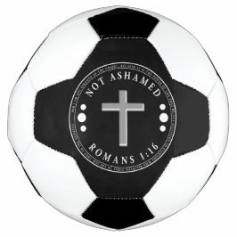 福音のキリスト教の聖句を恥じない サッカーボール