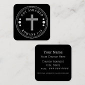 福音のキリスト教の聖句を恥じない スクエア名刺 (正面/裏面)