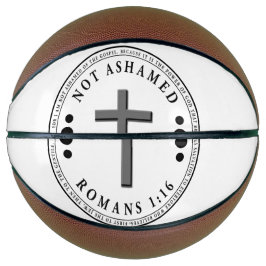 福音のキリスト教の聖句を恥じない バスケットボール