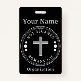福音のキリスト教の聖句を恥じない バッジ
