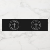 福音のキリスト教の聖句を恥じない ペットボトルラベル (シングルラベル)