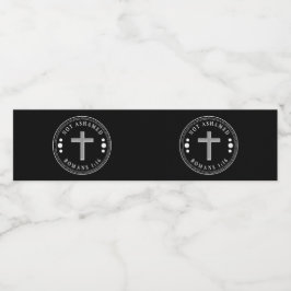 福音のキリスト教の聖句を恥じない ペットボトルラベル