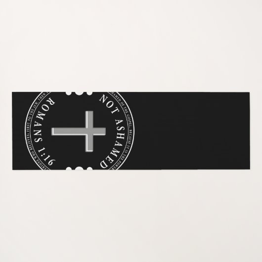 福音のキリスト教の聖句を恥じない ヨガマット (裏面(横))