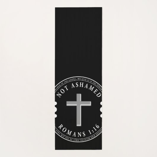 福音のキリスト教の聖句を恥じない ヨガマット (裏面)