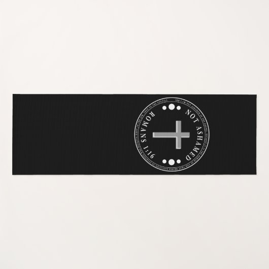 福音のキリスト教の聖句を恥じない ヨガマット (正面(横))