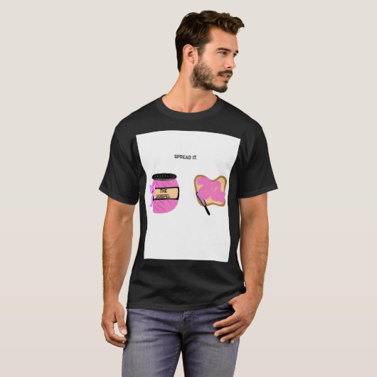 福音のシャツを広げる Tシャツ (正面フル)