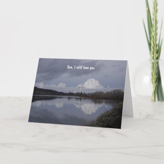 福音のメッセージが入ったクリスチャンの被収容者カード カード (正面)