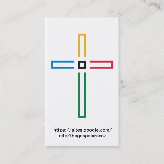 福音の十字カード 名刺 (正面)