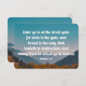 福音の記憶の詩セット – Matthew (正面/裏面)