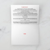 福音メッセージ付きクリスチャンクリスマスカード シーズンカード (内部)