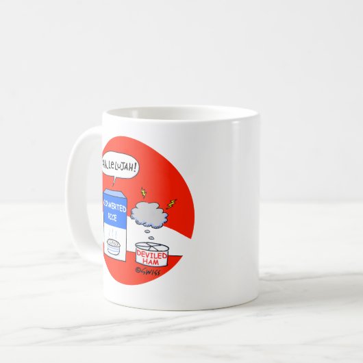 福音主義のキリスト教の漫画ユーモア コーヒーマグカップ (正面左)